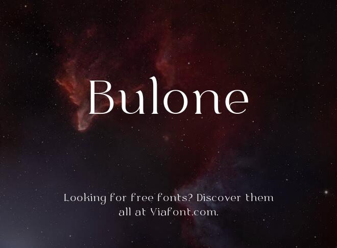 Bulone Font