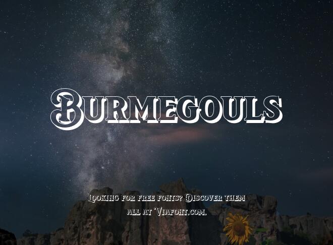 Burmegouls Font