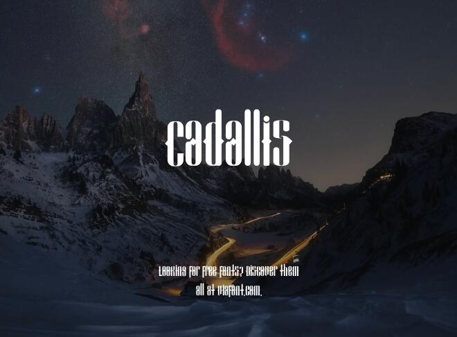 Cadallis Font