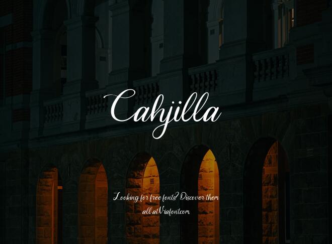 Cahjilla Font