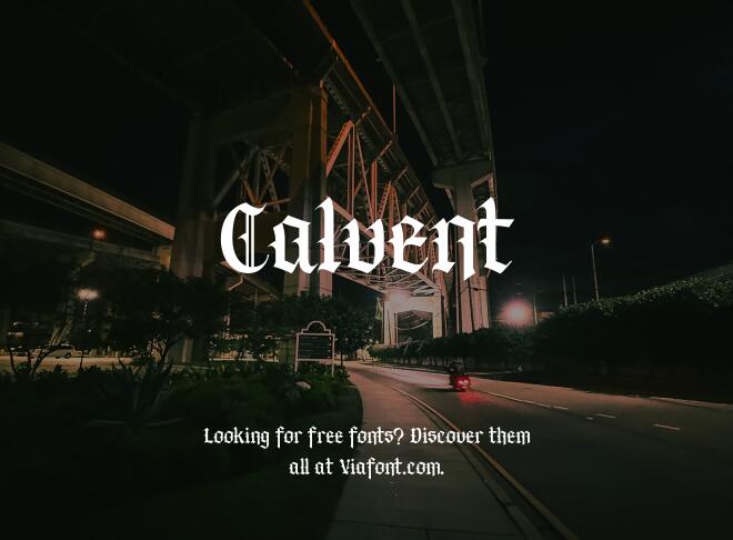 Calvent Font