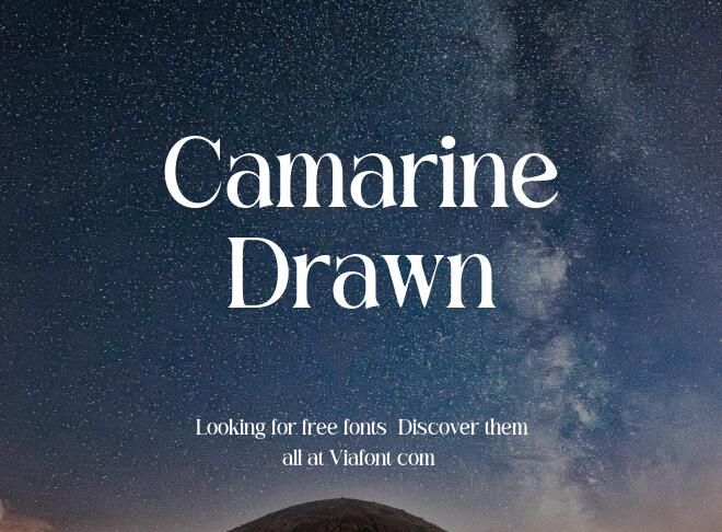 Camarine Drawn Font