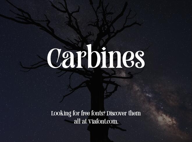 Carbines Font