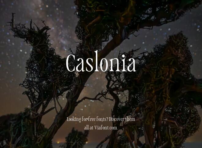 Caslonia Font