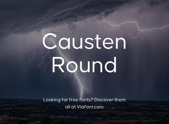 Causten Round Font