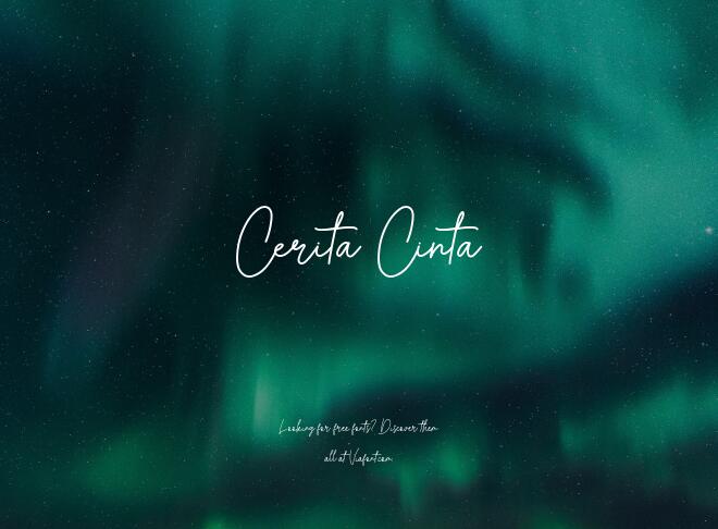 Cerita Cinta Font
