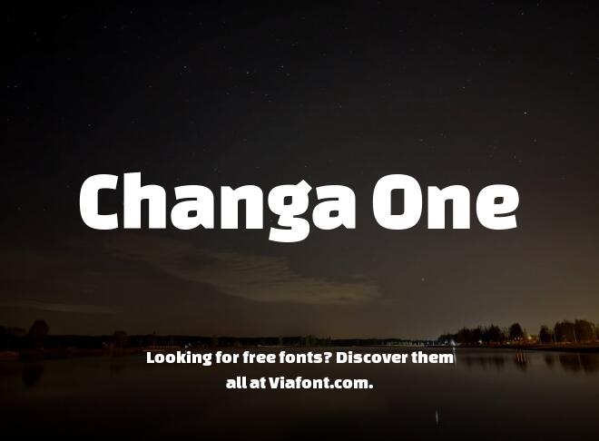 Changa One Font