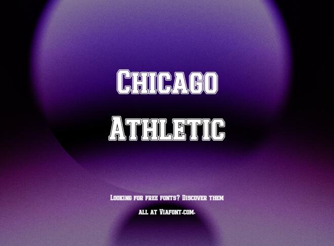 Chicago Athletic Font