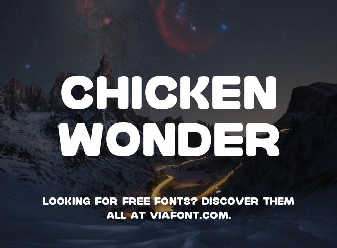 Chicken Wonder Font