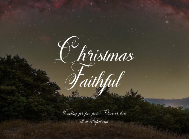 Christmas Faithful Font