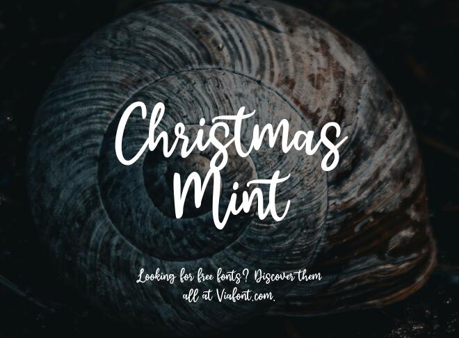 Christmas Mint Font