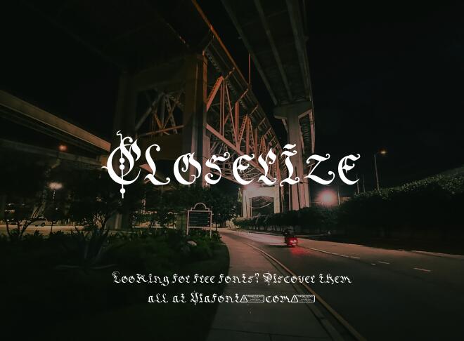 Closerize Font