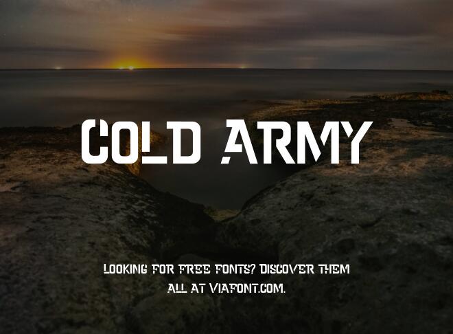 Cold Army Font