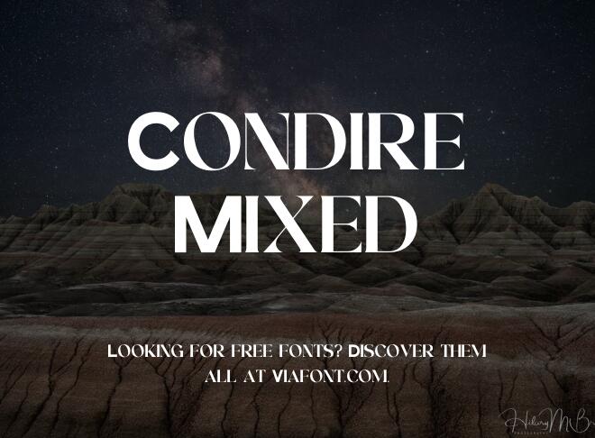 Condire Mixed Font