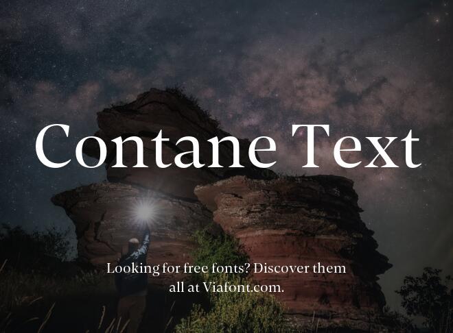 Contane Text Font