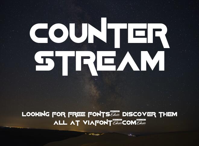 Counter Stream Font