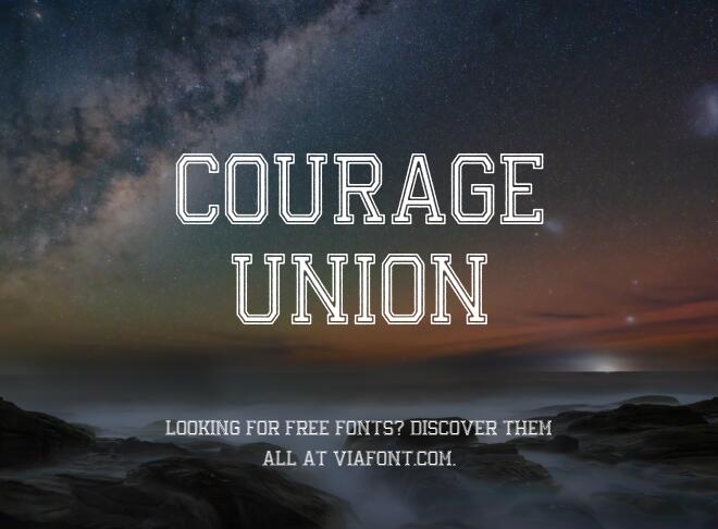 Courage Union Font