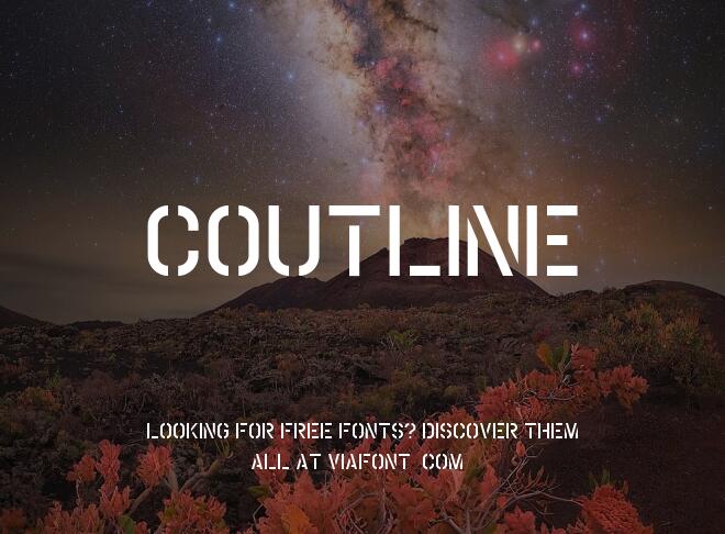 Coutline Font