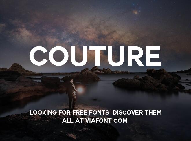 Couture Font