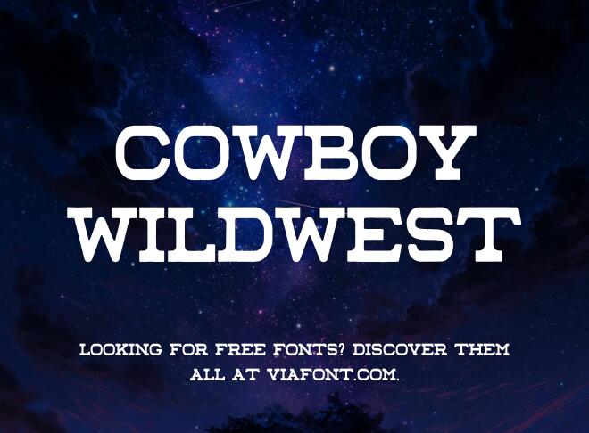 Cowboy Wildwest Font