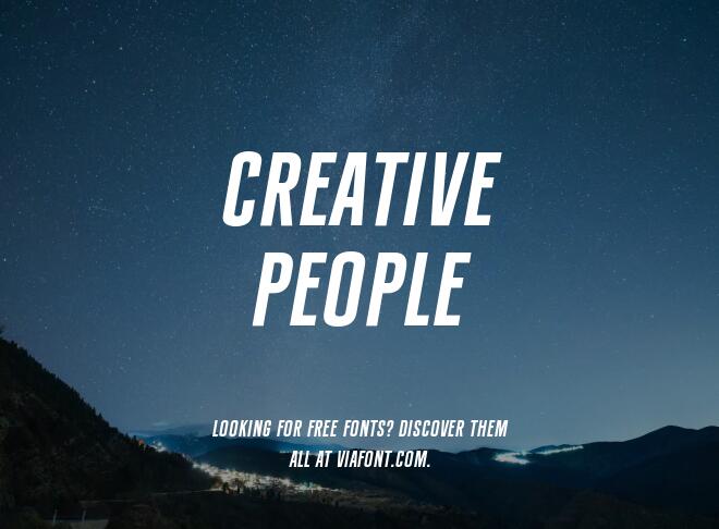 Creative People Font