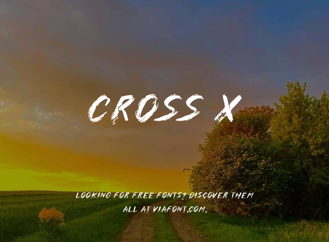 Cross X Font