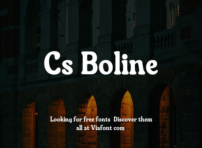 Cs Boline Font