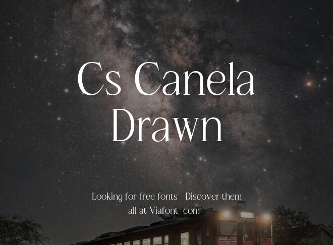 Cs Canela Drawn Font