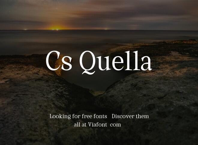 Cs Quella Font