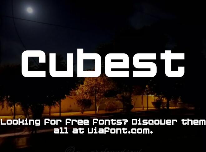 Cubest Font