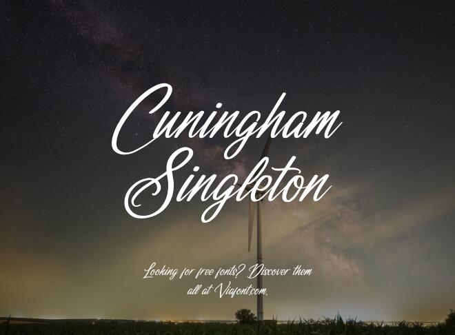 Cuningham Singleton Font