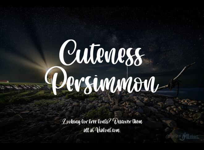 Cuteness Persimmon Font
