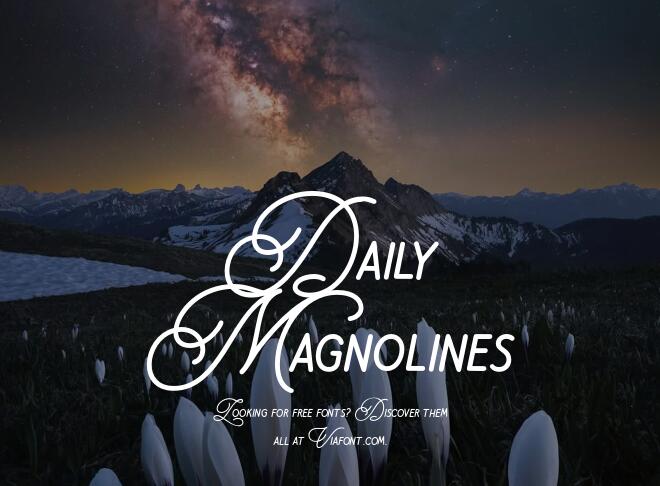 Daily Magnolines Font