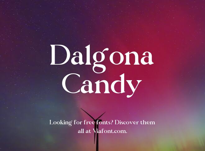 Dalgona Candy Font