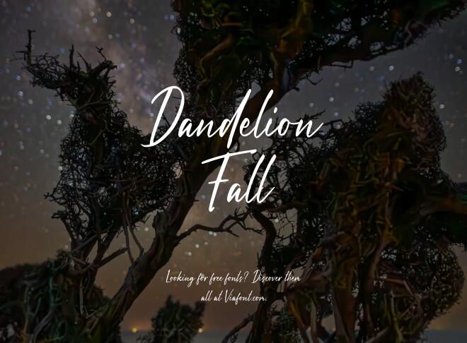 Dandelion Fall Font