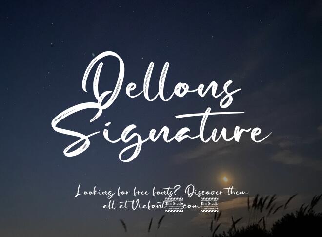 Dellons Signature Font