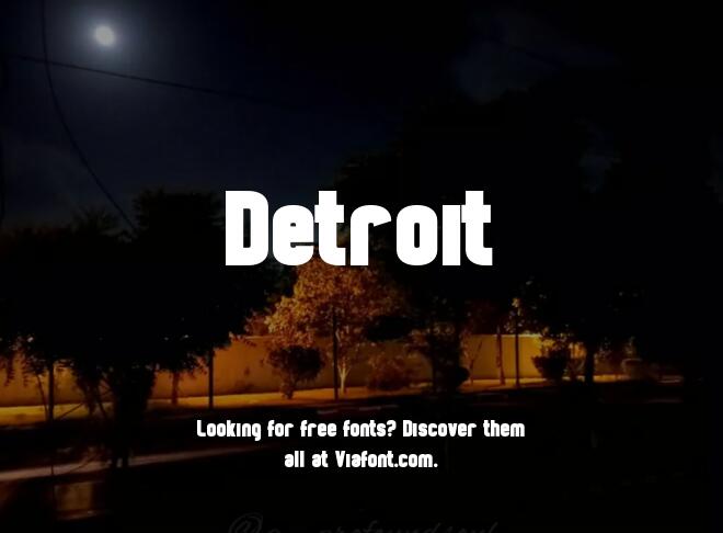 Detroit Font