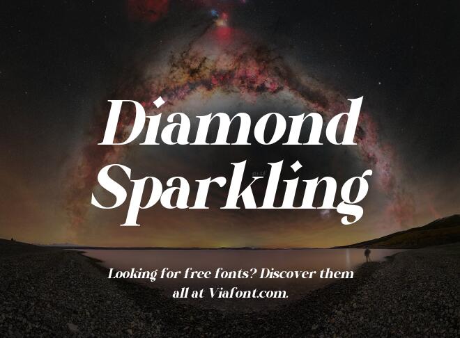 Diamond Sparkling Font