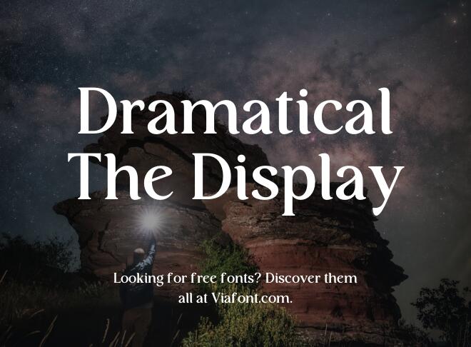 Dramatical The Display Font