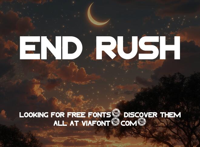 End Rush Font