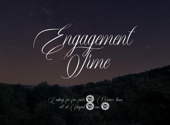 Engagement Time Font