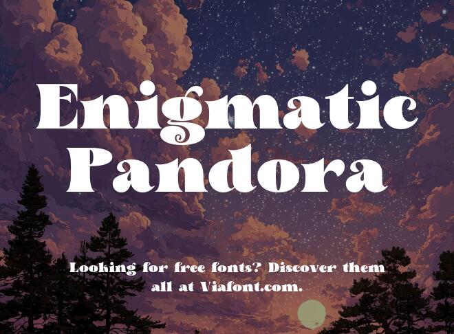 Enigmatic Pandora Font