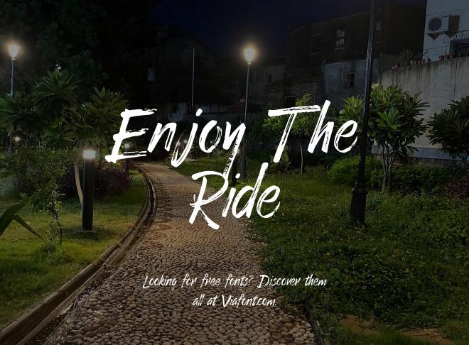 Enjoy The Ride Font