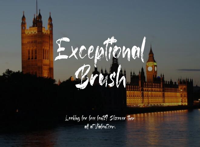 Exceptional Brush Font