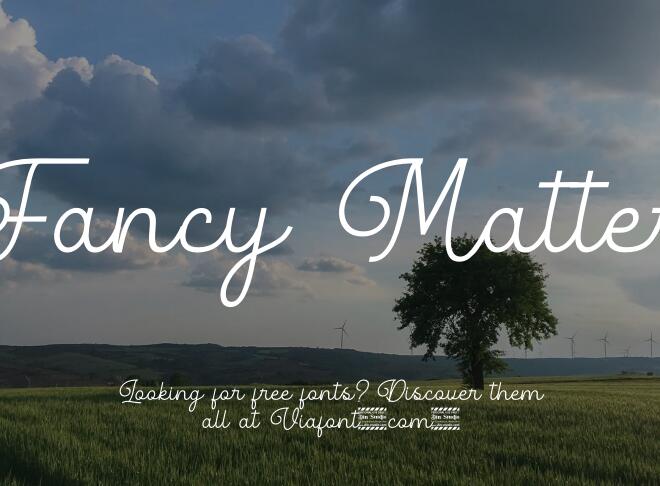 Fancy Matter Font