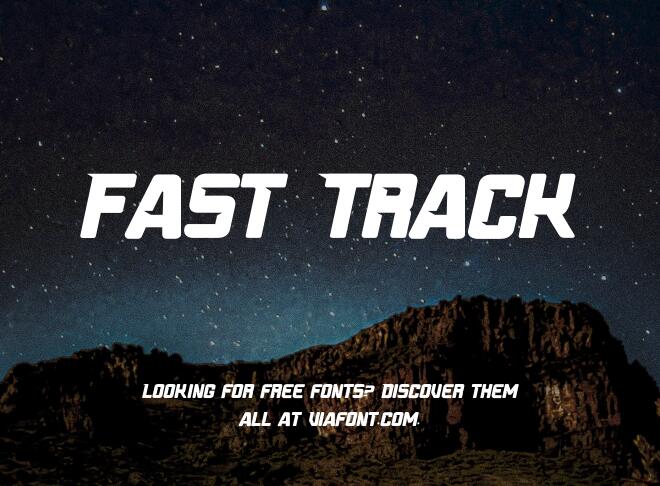 Fast Track Font