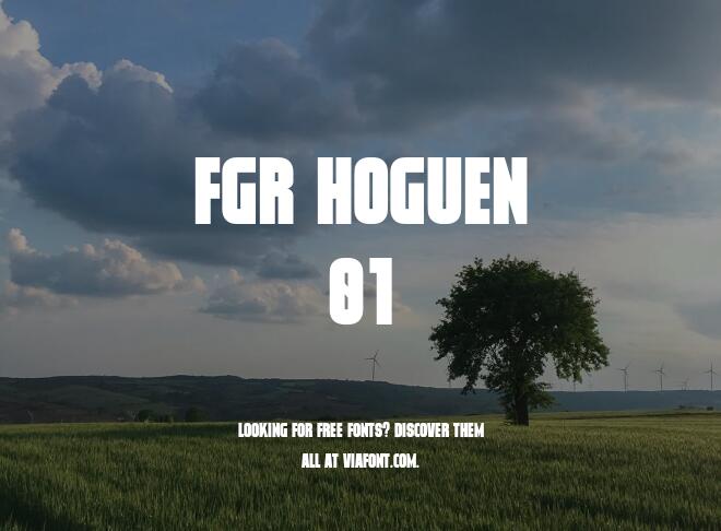 Fgr Hoguen 01 Font