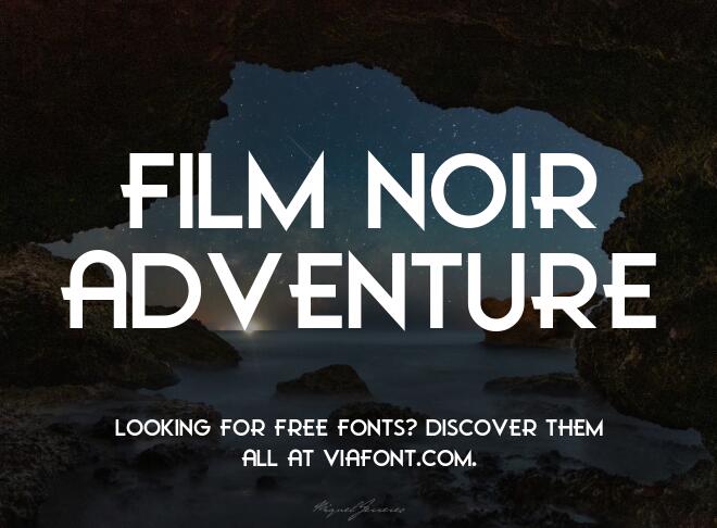 Film Noir Adventure Font