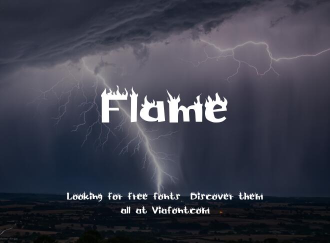 Flame Font