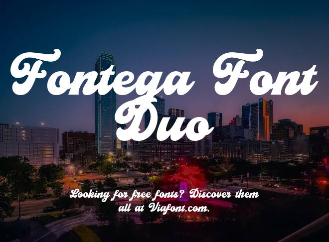 Fontega Font Duo